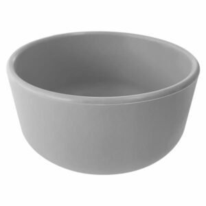 Тарілка глибока Minikoioi Bowl 400 мл 12 см силіконова сірий (101080104)