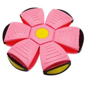 Летючий трансформерний м'яч 1002-3(Pink) світиться