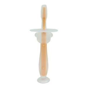 Силіконова зубна щітка Mumlove MGZ-0707(Peach) з обмежувачем