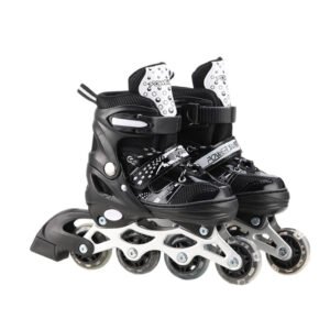 Роликові ковзани RL2501(Black) колеса PVC, розмір S (30-33), зі світлом