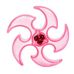 Літаючий бумеранг SB2306(Pink) гума, зі світлом, 15 см, у пакеті