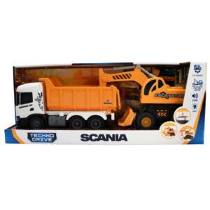 Ігровий набір Самоскид Scania та екскаватор TechnoDrive 8001KS зі світлом та звуком