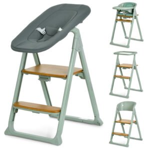 Дитячий стільчик для годування 4 в 1 GROWEE ME 1222 Sage Green