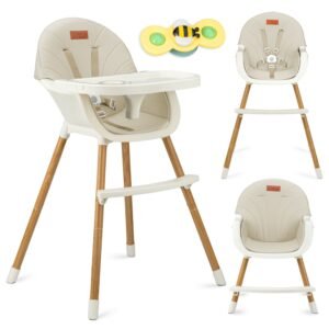 Стільчик для годування MoMi REKI 2в1 beige