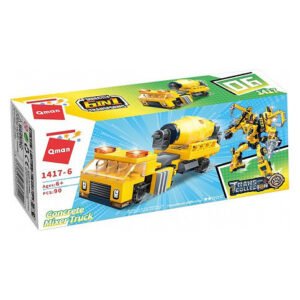 Дитячий Конструктор Qman 1417-1-6 будтехніка, 79 дет Concrete Mixer Truck