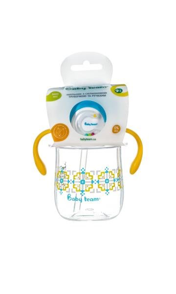 Поїльник Baby Team Tritan з силіконовою трубочкою 300 мл (5040) - Зображення 3