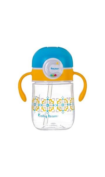 Поїльник Baby Team Tritan з силіконовою трубочкою 300 мл (5040)