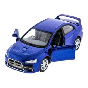 Автомодель легкова MITSUBISHI LANCER EVOLUTION X 1:36, 5" KT5329W Синій