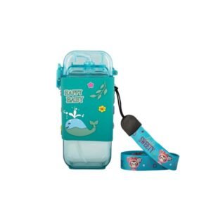 Поїльник Baby Team з силіконовою трубочкою та ремінцем 225 мл (5091)