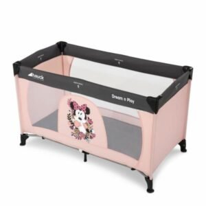 Дитячий манеж Hauck Dream N Play Minnie Sweetheart рожевий з сірим (60136-5)