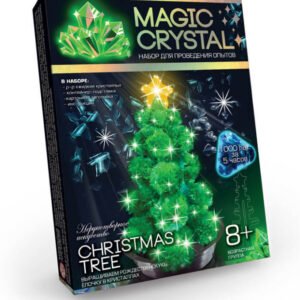 Дитячий набір для проведення дослідів "MAGIC CRYSTAL" OMC-01-01 безпечний Різдвяна зелена ялинка