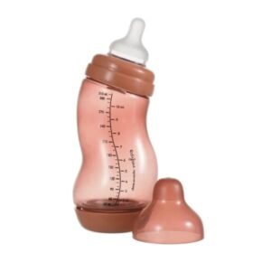 Антиколікова пляшечка Difrax S-bottle Wide із силіконовою соскою 310 мл коричневий (707 Brick)