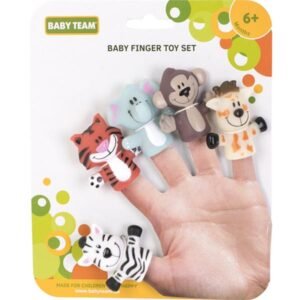 Ігровий набір Baby Team Пальчиковий театр Веселі дітлахи Сафарі із мавпочкою (8700)