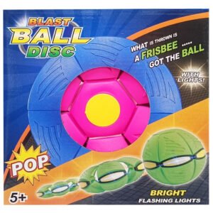 Літаючий трансформерний м'яч «FLAT BALL» FB-001 Рожевий