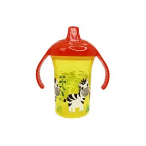 Пляшечка пластикова з ручками "Зебра" MGZ-0323(Yellow) 250 мл