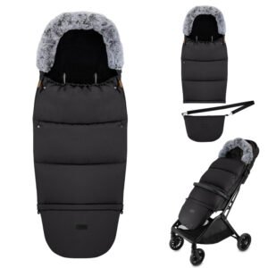Зимовий конверт MoMi Sleeping bag 2в1 black