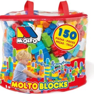 Дитячий конструктор з великими деталями Blocks (150 шт) у сумці, Molto (12464)
