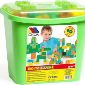 Конструктор з великими деталями в боксі Blocks (90 шт) зелений, Molto (16467)