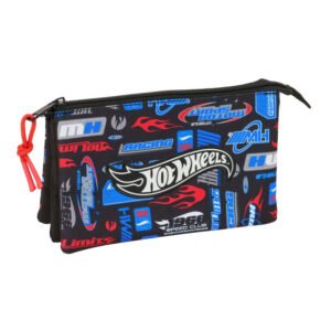 Пенал на 3 відділи HOT WHEELS, Safta (98618)