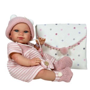 Лялька Reborn у рожевому одязі (дівчинка),37см, Nines d`Onil (02459)