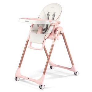 Стільчик для годування Peg-Perego Prima Pappa Follow Me рожеве золото (IH01000000BL00)