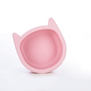 Силіконова миска дитяча  FreeOn Kitty, pink