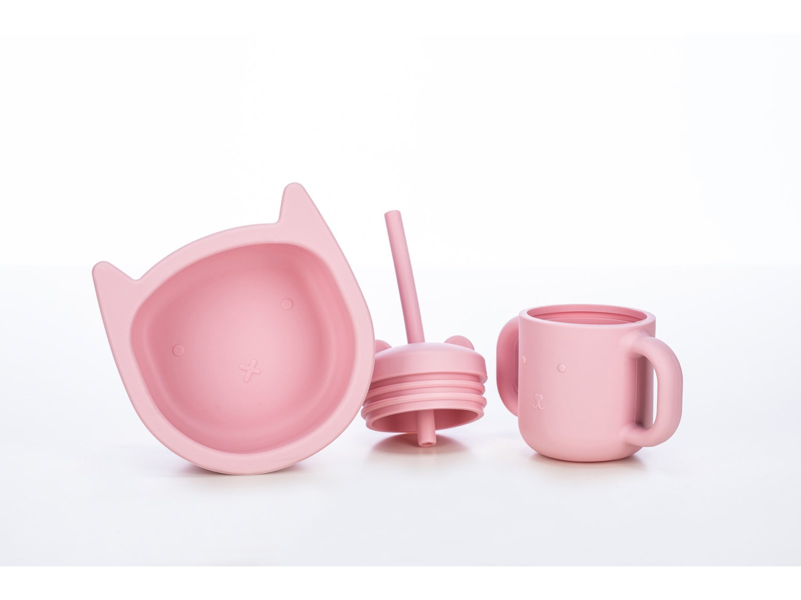 Силіконова миска дитяча FreeOn Kitty, pink - Зображення 3