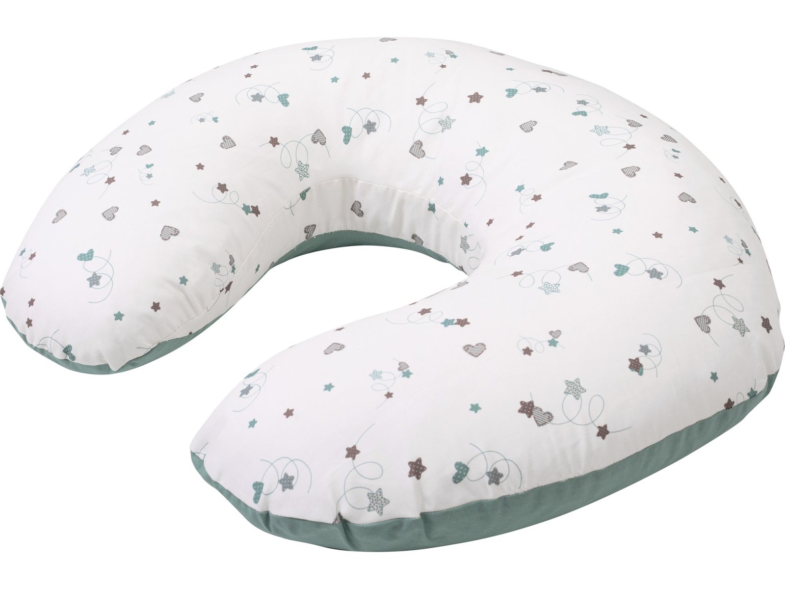 Подушка Bubaba by FreeON GREEN STARS 70х60 см, white - green