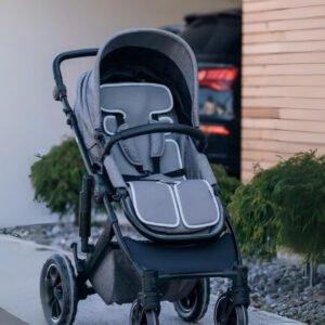 Підкладка для коляски та автокрісла FreeON, grey - white