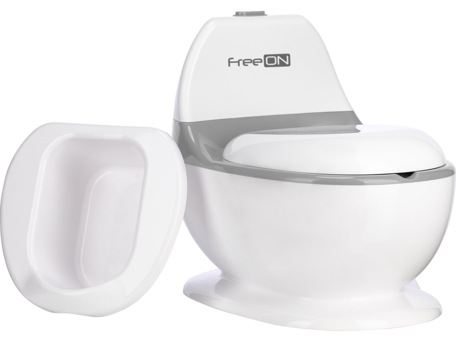 Дитячий горщик FreeON зі звуком змиву, white