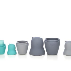 Силіконовий сортер FreeON ведмедики, grey - mint