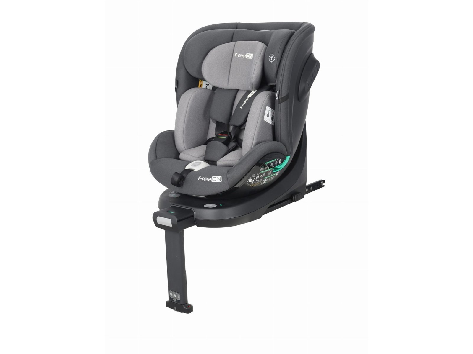 Автокрісло FreeON Space, поворотність 360° i-Size 40-150 см, light grey - Зображення 2