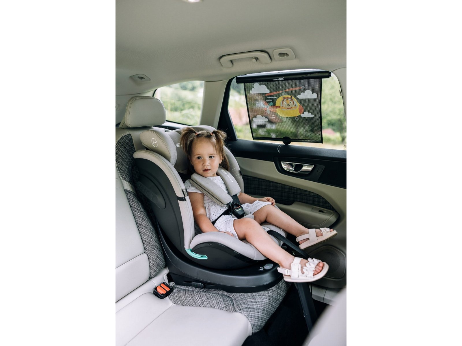 Автокрісло FreeON Space, поворотність 360° i-Size 40-150 см, light grey - Зображення 5