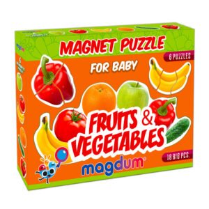 Набір магнітів Baby puzzle "Фрукти та овочі" ML4031-25 EN 6 картинок