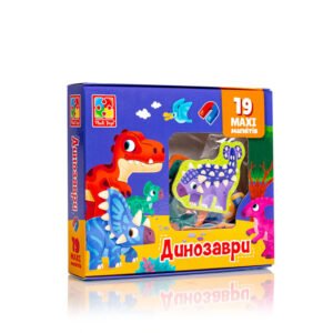 Набір магнітів MAXI "Динозаври" Vladi Toys VT3106-23, 19 шт