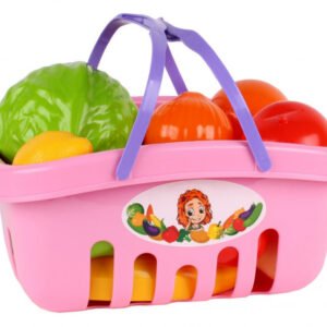 Ігровий набір продуктів 5354TXK в кошику  Рожевий