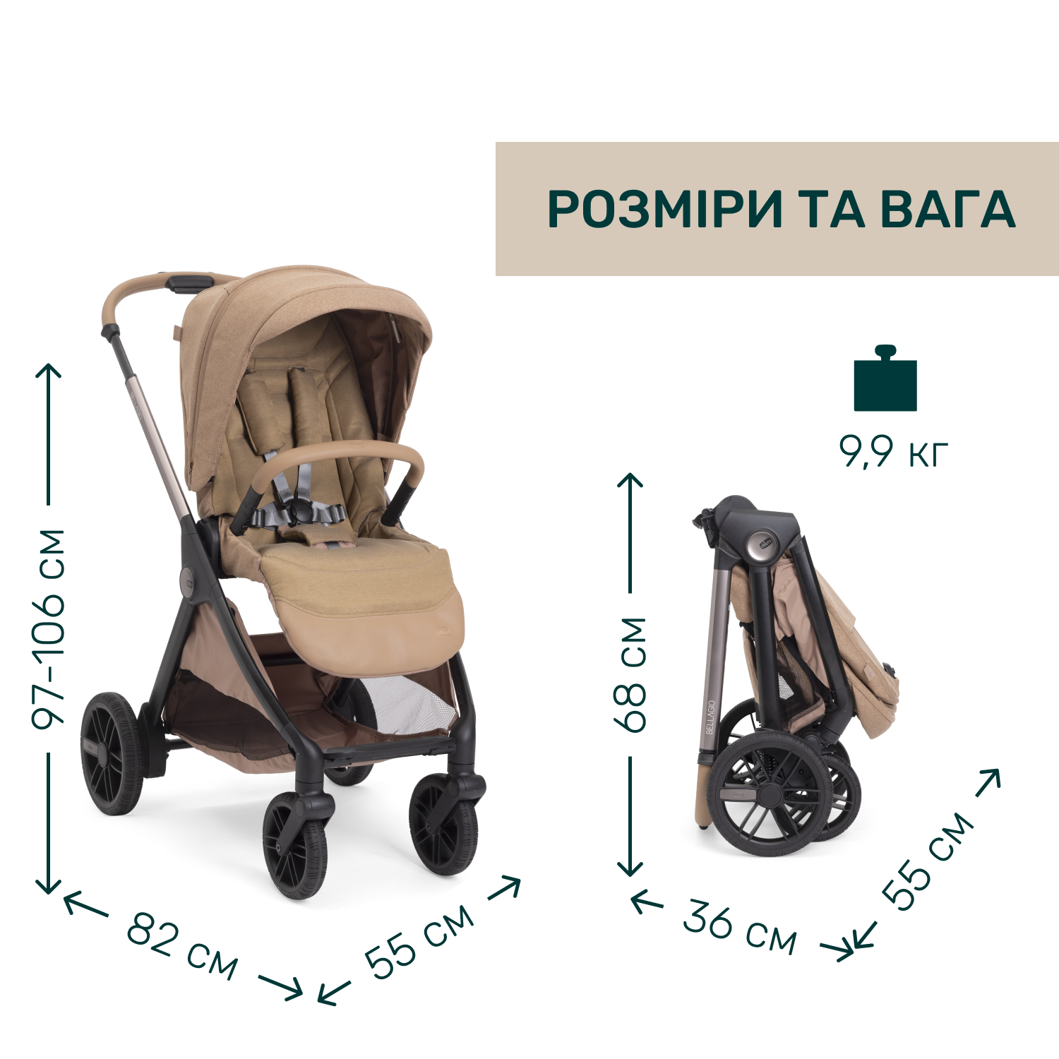 Коляска 2 в 1 Chicco Bellagio 2 - Зображення 15