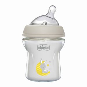 Пляшечка скло Chicco Natural Feeling NEW, 150 мл, 0м+