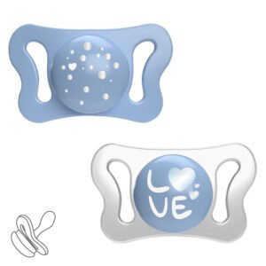 Пустушка Chicco PhysioForma Micro, силікон, 0-2 міс., 2 шт.