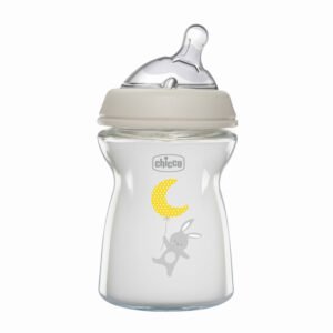 Пляшечка скло Chicco Natural Feeling NEW, 250 мл, 0м+