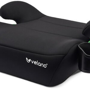 Бустер VELANO Primo i-Size 125–150 см, ISOFIX + підстаканник, black