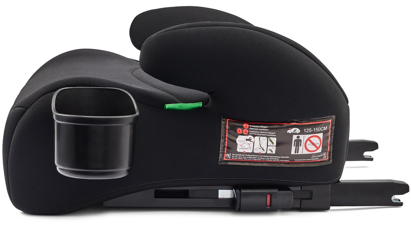 Бустер VELANO Primo i-Size 125–150 см, ISOFIX + підстаканник, black - Зображення 3