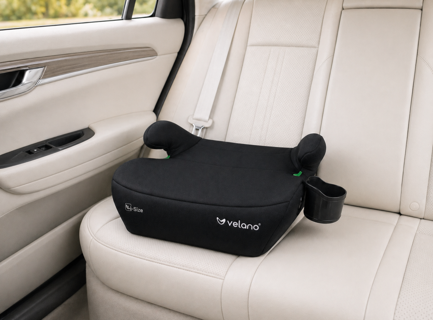 Бустер VELANO Primo i-Size 125–150 см, ISOFIX + підстаканник, black - Зображення 6